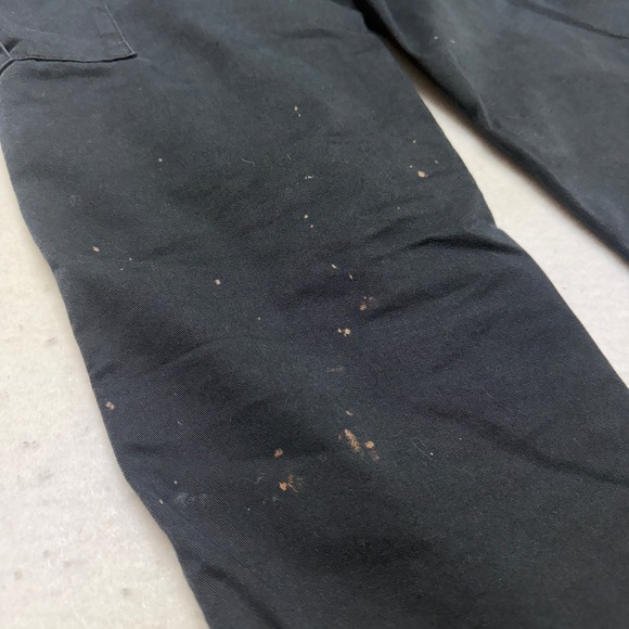 Empyre Pants Mens 28 Double Knee Cargo Pants Baggy Skater Black Y2K *FLAWED - Picture 13 of 16